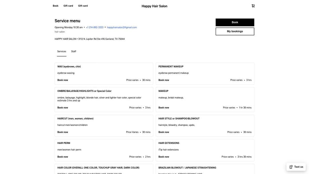 Business listing image